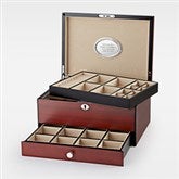Engraved Matte Wood Jewelry Box - 46099