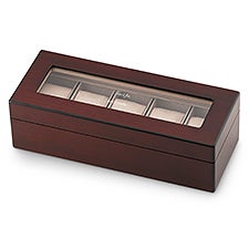 Engraved Matte Wood Watch Box - 46110
