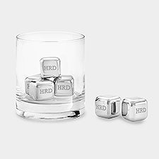 Engraved Stainless Whiskey Stone Set of 6      - 46172