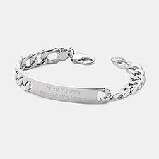 Engraved Sterling Classic ID Bracelet - 46186