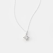 Sterling Silver Diamond Necklace - 46240
