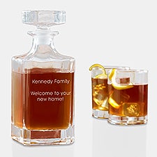 Etched Royal Faceted Decanter   - 46241