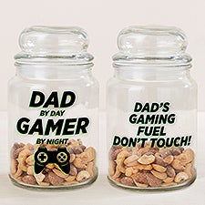 Video Game Mode Personalized Glass Treat Jar - 46303