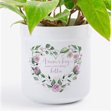 A Mom's Hug Personalized Outdoor Flower Pot  - 46411