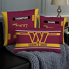NFL Washington Commanders Football Team Classic Personalized Throw Pillow - 46595