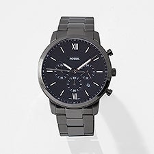 Engraved Fossil Neutra Chrono Silver Watch   - 46600