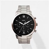 Engraved Fossil Neutra Chrono Silver Watch   - 46600