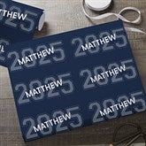 Collegiate Year Personalized Graduation Wrapping Paper - 46773