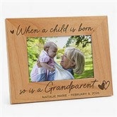 A Grandparent Is Born Personalized Frame - 46801