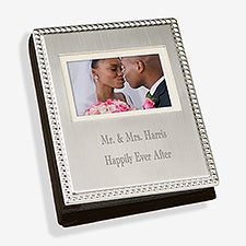 Wedding Memories Engraved Silver Beaded Mini Photo Album - 46827