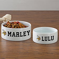 NFL Minnesota Vikings Personalized Dog Bowls - 46944