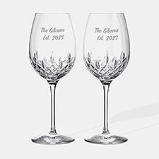 Engraved Lismore Essence Red Wine Glass Pair - 47113