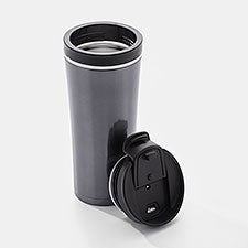 Spill Resistant Travel Coffee Mug in Gunmetal       - 47131