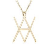 Personalized Geometrical Name Necklace  - 47516D