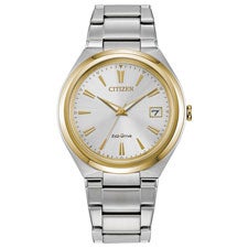 Engraved Citizen Eco Drive 35mm Two-Tone Watch - 47631