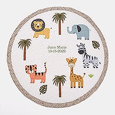 Embroidered Safari Animal Play Mat - 47699
