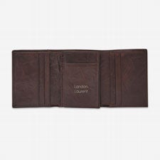 Fossil Brown Neel Trifold Wallet   - 47739