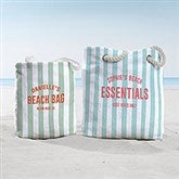 Sunkissed Stripes Personalized Terry Cloth Beach Bag - 47748