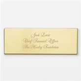 Engraved Gold Satin Plate- 3&quot;Long by 1&quot;Tall      - 47861