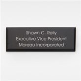Engraved Black Matte Rectangle Plate- 3&quot; Long by 1&quot;Tall   - 47865