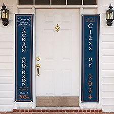 Then & Now Graduate Personalized Door Banner Set - 47895
