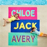 Shadow Name Personalized Beach Towels - 47934