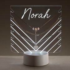 Personalized Acrylic LED Necklace Holder  - 47940