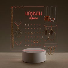 For Her Personalized Acrylic LED Jewelry Holder  - 47941