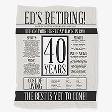 Officially Retired Personalized Blanket - 48092