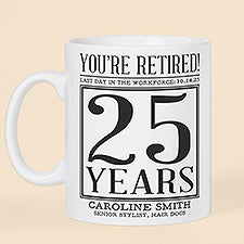 Officially Retired Personalized 30 oz. Oversized Coffee Mug - 48094