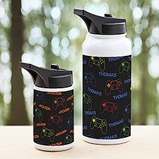 Neon Gaming Personalized Insulated Water Bottle - 48099