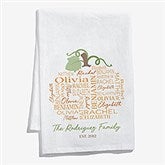 Fall Repeating Name Personalized Flour Sack Towel - 48138