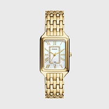 Engraved Fossil Raquel Large Gold Watch  - 48192