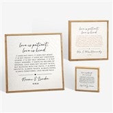 Love is Patient Personalized Pulp Paper Wall Decor - 48349