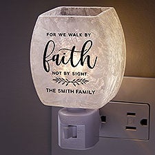 We Walk In Faith Personalized Frosted Night Light - 48370