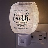 We Walk In Faith Personalized Frosted Night Light - 48370