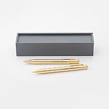 Engraved Reflections Gold Pen and Pencil Set  - 48487