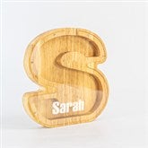 Personalized Wood Letter Bank - Large - 48634D