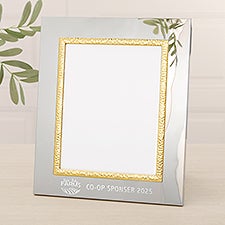 Personalized Logo Silver & Gold Hammered Frame- 8x10 - 48708