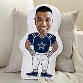 Dallas Cowboys Personalized Photo Football Character Pillow - 48715