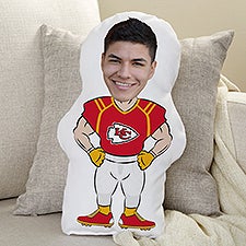 NFL Kansas City Chiefs Personalized Photo Character Throw Pillow - 48719