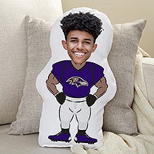 Baltimore Ravens Personalized Photo Football Character Pillow  - 48727