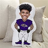 Baltimore Ravens Personalized Photo Football Character Pillow  - 48727