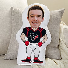 NFL Houston Texans Personalized Photo Football Character Pillow  - 48732