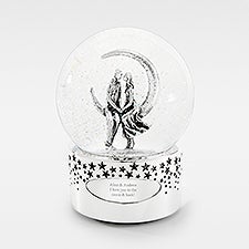 Engraved Moonlight Couple Musical Snow Globe   - 48840