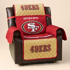 San Francisco 49ers Personalized NFL Recliner Protector  - 48922
