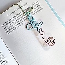 Custom Name Swirl Bookmark  - 48981D