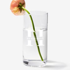 Lavish Last Name Engraved Glass Vase - 48999