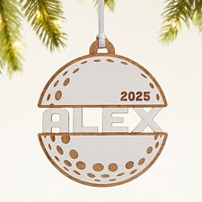 Golf Personalized Wood Ornament - 49050