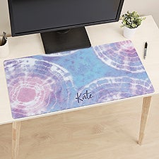Pastel Tie Dye Personalized Desk Mat  - 49183